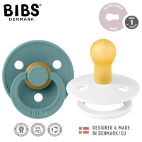 Биберони BIBS, 2бр. – White/Island Sea, BPA-Free 0-6